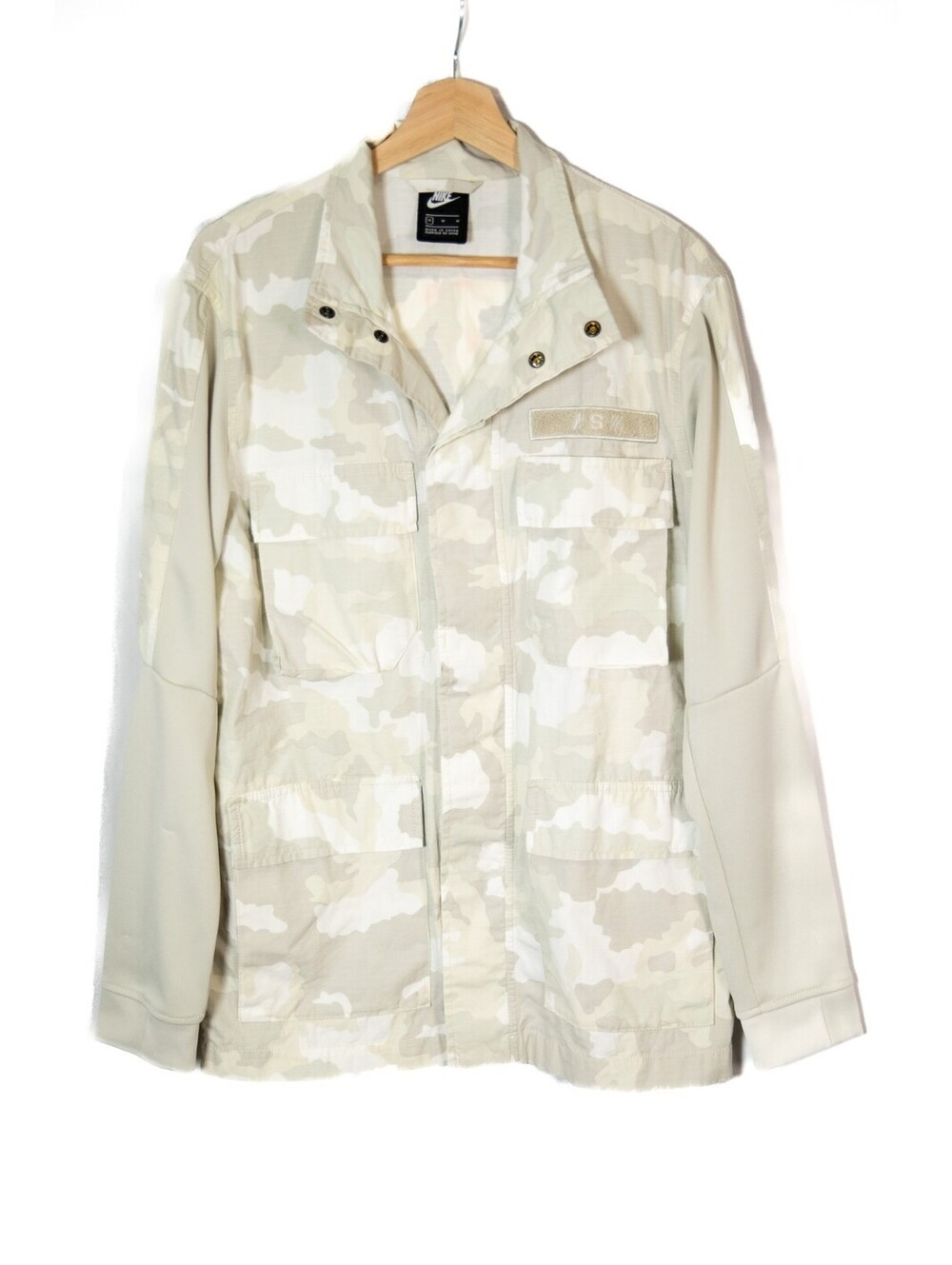 Nike Sportswear Camo Jacket White Sail Cream - Men's Sz M